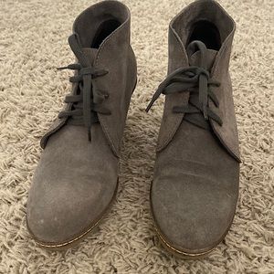 Women’s JCrew Suede Booties, Size 7